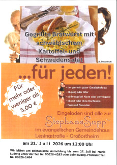 Plakat mit essen