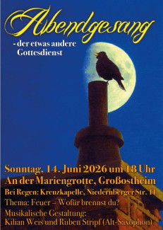 Blaues Plakat