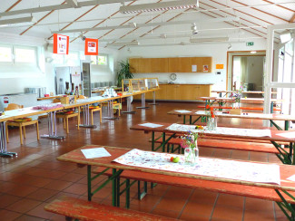 geschmückter Raum